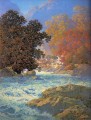 yxf0230h empâtement peintures épaisses impressionnisme rivière
